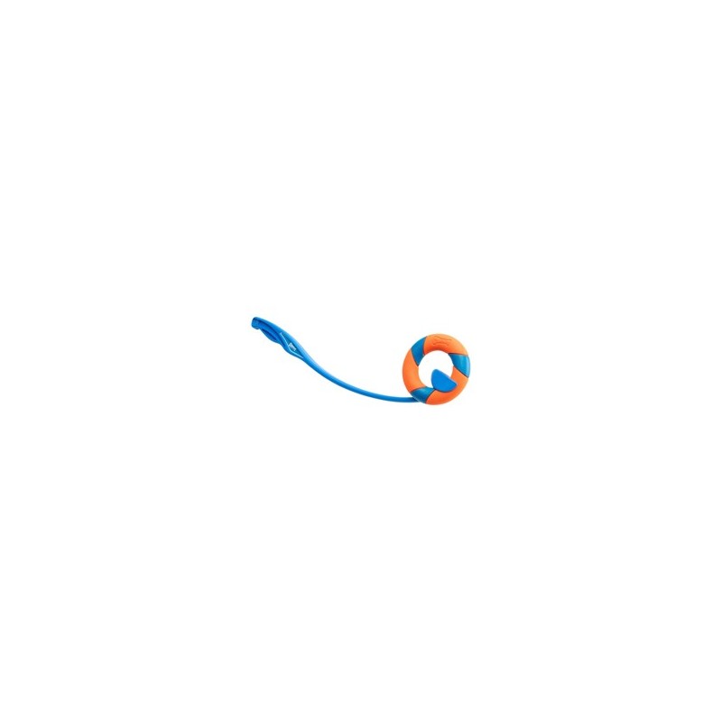Chuckit! Frisbee-Wurfstab Chaser Launcher blau-orange, Durchmesser:  ca. 12 cm