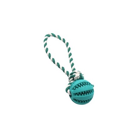 TRIXIE Schleuderball Denta Clean blau, Maße: ca. 24 cm, Durchmesser:  ca. 7 cm