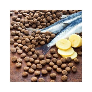 alsa-nature Hering & Kartoffel getreidefrei Trockenfutter, 1,5 kg, Hundefutter trocken