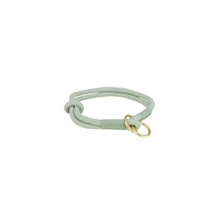 Soft Rope Zug-Stopp-Halsband [S: 35 cm / 6 mm - salbei / mint]