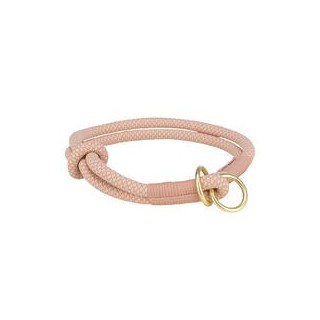 Soft Rope Zug-Stopp-Halsband [S: 35 cm / 6 mm - rosa / hellrosa]