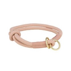 Soft Rope Zug-Stopp-Halsband [S: 35 cm / 6 mm - rosa / hellrosa]