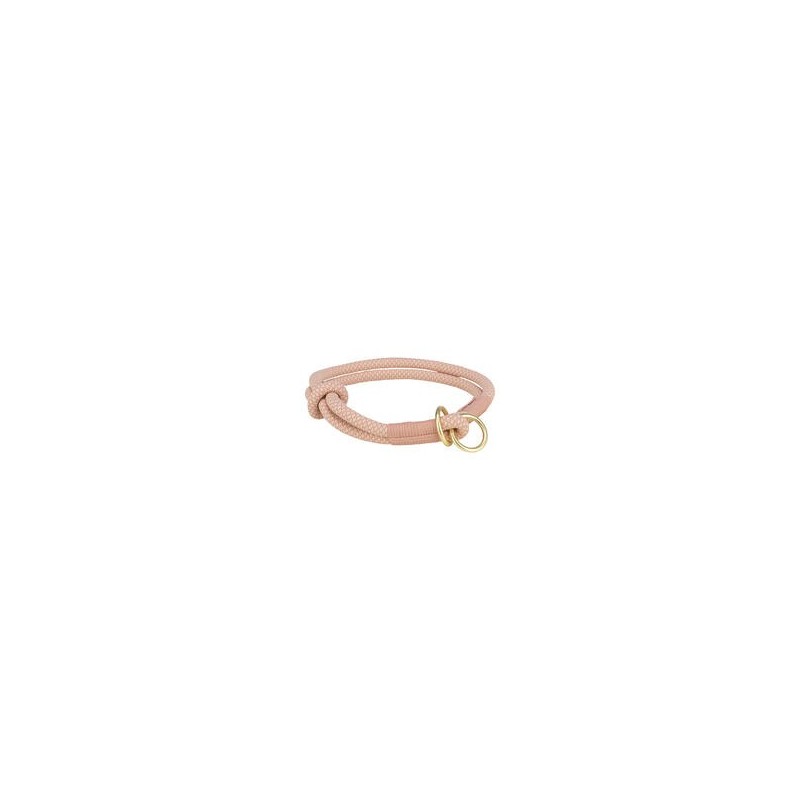 Soft Rope Zug-Stopp-Halsband [S: 35 cm / 6 mm - rosa / hellrosa]