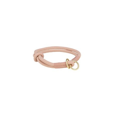 Soft Rope Zug-Stopp-Halsband [S: 35 cm / 6 mm - rosa / hellrosa]