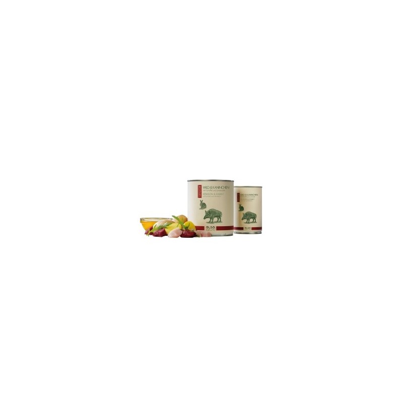 alsa-nature SENIOR Wild & Kaninchen mit Kartoffel & Löwenzahn, Anzahl: 400 g, 400 g, Hundefutter nass