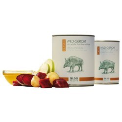 alsa-nature Wild-Gericht mit Kartoffel, Rote Bete und Apfel, Anzahl: 400 g, 400 g, Hundefutter nass
