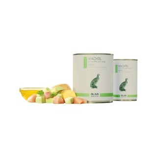 alsa-nature Wachtel mit Kartoffel & Kohlrabi, Anzahl: 400 g, 400 g, Hundefutter nass