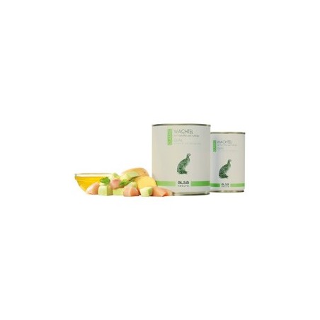 alsa-nature Wachtel mit Kartoffel & Kohlrabi, Anzahl: 400 g, 400 g, Hundefutter nass