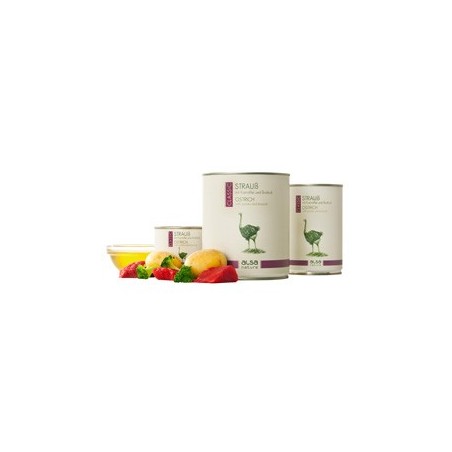 alsa-nature Strauß mit Kartoffel & Brokkoli, Anzahl: 400 g, 400 g, Hundefutter nass