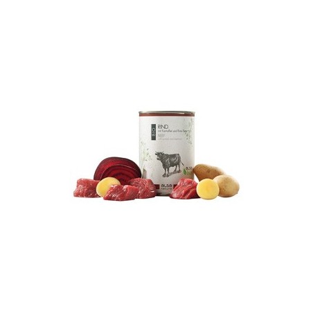 alsa-nature BIO Rind mit Kartoffel und Rote Bete, Anzahl: 400 g, 400 g, Hundefutter nass