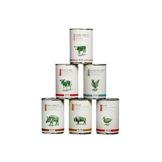 alsa-nature Classic Dosen-Menü-Mix 2, Anzahl: 6 x 400 g, 400 g, Hundefutter nass