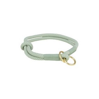 Soft Rope Zug-Stopp-Halsband [L: 50 cm / 10 mm - salbei / mint]