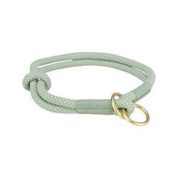 Soft Rope Zug-Stopp-Halsband [L: 50 cm / 10 mm - salbei / mint]