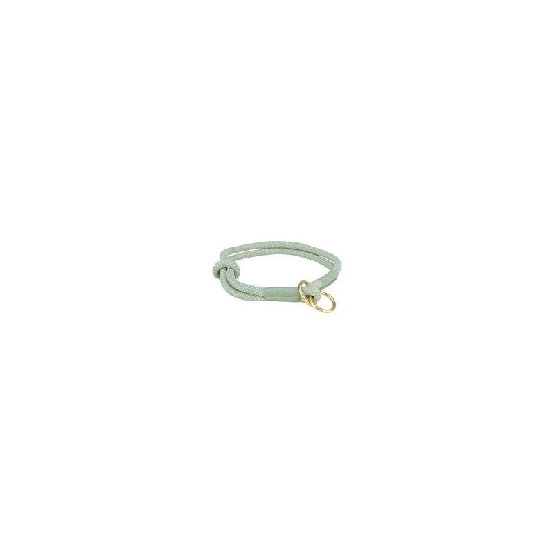 Soft Rope Zug-Stopp-Halsband [L: 50 cm / 10 mm - salbei / mint]