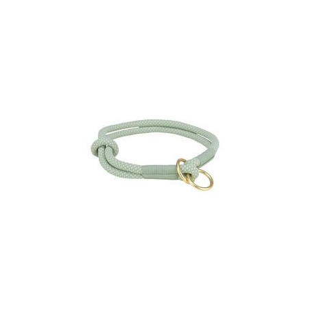 Soft Rope Zug-Stopp-Halsband [L: 50 cm / 10 mm - salbei / mint]
