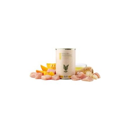 alsa-nature FINEST Hühnchen-Muskelfleisch mit Pastinake, Kürbis & Leinöl, Anzahl: 400 g, 400 g, Hundefutter nass