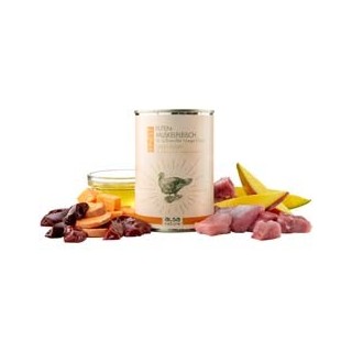 alsa-nature FINEST Puten-Muskelfleisch mit Süßkartoffel, Mango & Leinöl, Anzahl: 400 g, 400 g, Hundefutter nass