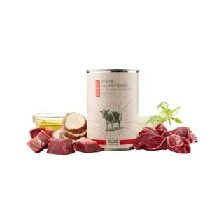 alsa-nature FINEST Rinder-Muskelfleisch mit Topinambur, Fenchel & Leinöl, Anzahl: 400 g, 400 g, Hundefutter nass