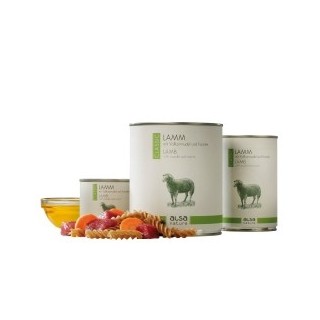 alsa-nature Lamm mit Vollkornnudel und Karotte, Anzahl: 400 g, 400 g, Hundefutter nass