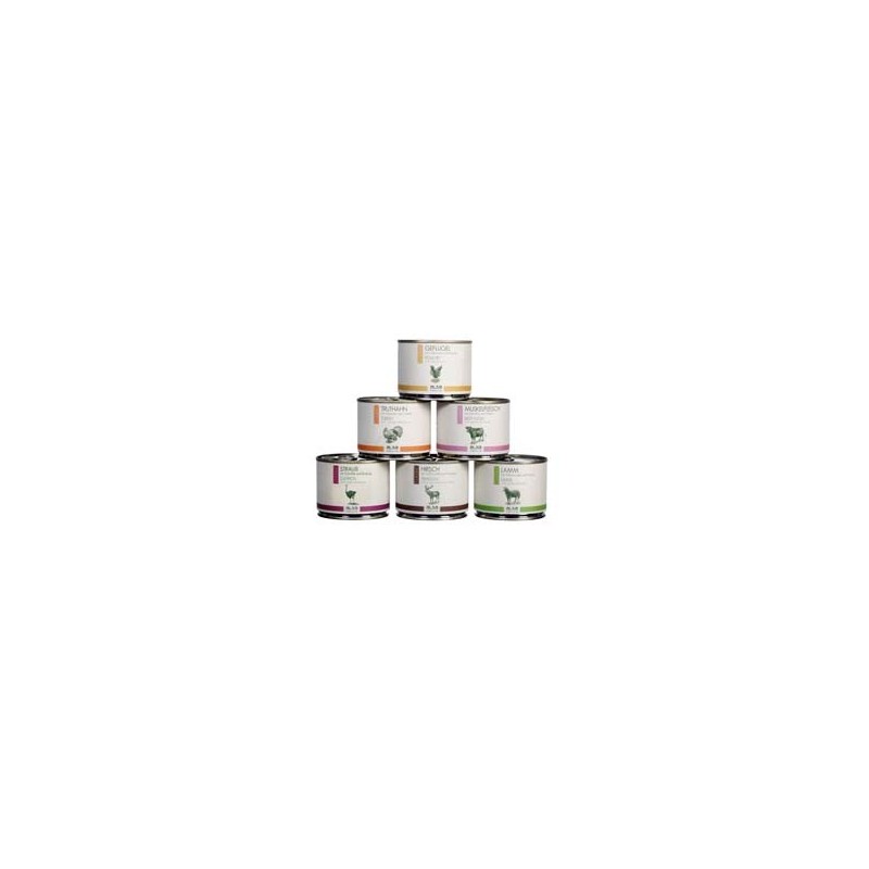 alsa-nature Classic Dosen-Menü-Mix, Anzahl: 6 x 200 g, 200 g, Hundefutter nass