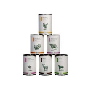 alsa-nature Classic Dosen-Menü-Mix, Anzahl: 6 x 400 g, 400 g, Hundefutter nass