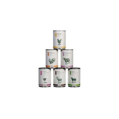 alsa-nature Classic Dosen-Menü-Mix, Anzahl: 6 x 400 g, 400 g, Hundefutter nass