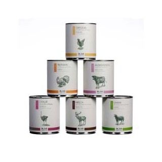 alsa-nature Classic Dosen-Menü-Mix, Anzahl: 6 x 800 g, 800 g, Hundefutter nass