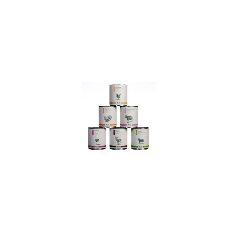 alsa-nature Classic Dosen-Menü-Mix, Anzahl: 6 x 800 g, 800 g, Hundefutter nass