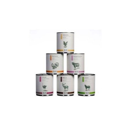 alsa-nature Classic Dosen-Menü-Mix, Anzahl: 6 x 800 g, 800 g, Hundefutter nass