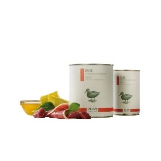 alsa-nature Ente mit Schinken und Spinatravioli, Anzahl: 400 g, 400 g, Hundefutter nass
