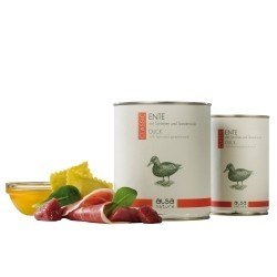 alsa-nature Ente mit Schinken und Spinatravioli, Anzahl: 400 g, 400 g, Hundefutter nass