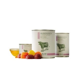 alsa-nature Muskelfleisch mit Kartoffel und Karotte, Anzahl: 200 g, 200 g, Hundefutter nass