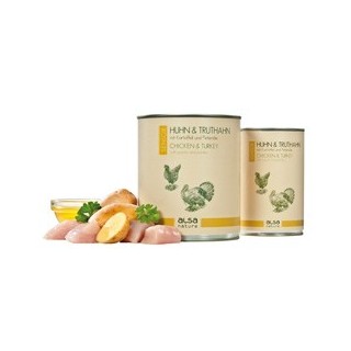 alsa-nature SENIOR Huhn & Truthahn mit Kartoffel und Petersilie, Anzahl: 400 g, 400 g, Hundefutter nass