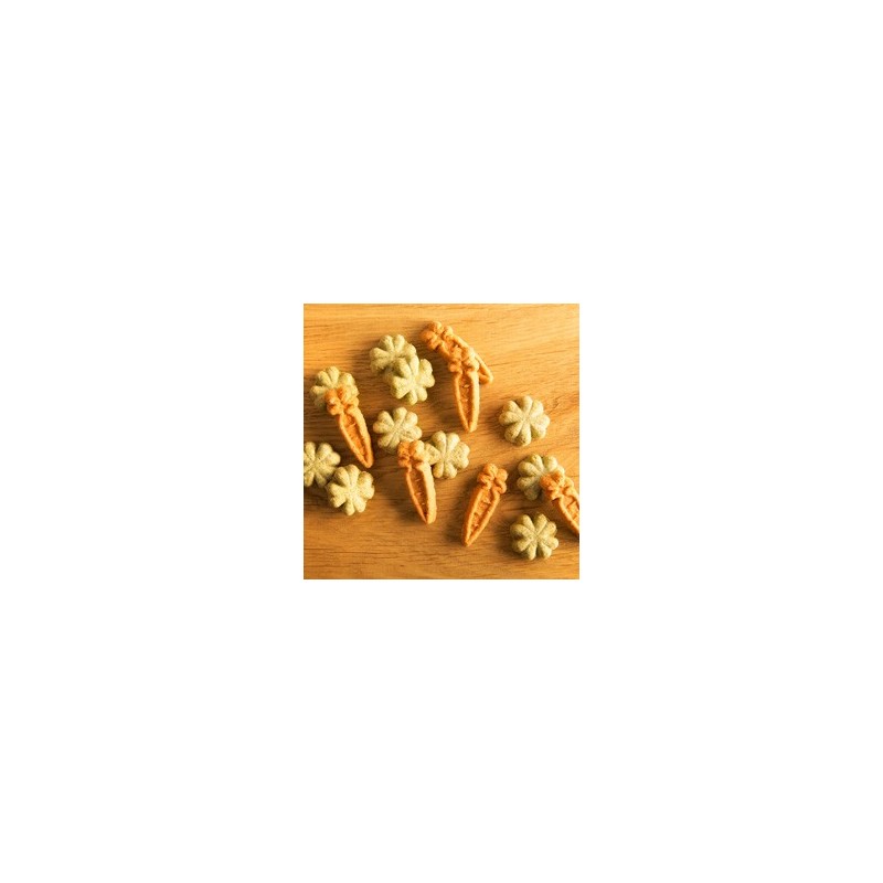 alsa-nature Gemüse-Snack, 500 g, Durchmesser:  Kleeblatt ca. 2 cm, Hundefutter