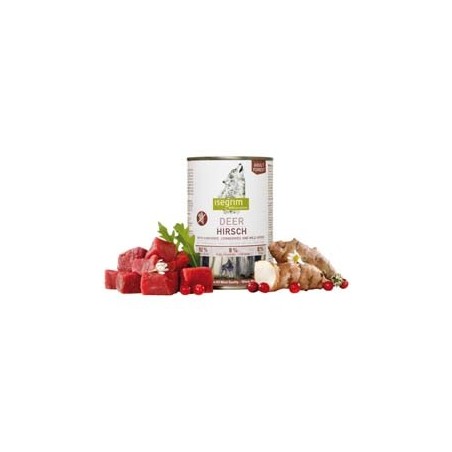 isegrim® FOREST Hirsch mit Topinambur, Preiselbeeren & Wildkräutern, Anzahl: 400 g, 400 g, Hundefutter nass