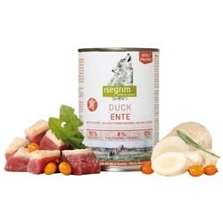 isegrim® PRAIRIE Ente mit Pastinaken, Sanddornbeeren & Wildkräutern, Anzahl: 400 g, 400 g, Hundefutter nass