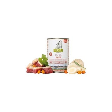 isegrim® PRAIRIE Ente mit Pastinaken, Sanddornbeeren & Wildkräutern, Anzahl: 400 g, 400 g, Hundefutter nass