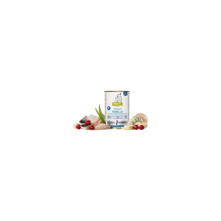 isegrim® RIVER Forelle mit Pastinaken, Cranberries & Wildkräutern, Anzahl: 400 g, 400 g, Hundefutter nass