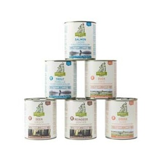 isegrim® Dosen-Menü-Mix, Anzahl: 6 x 800 g, 800 g, Hundefutter nass