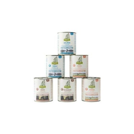 isegrim® Dosen-Menü-Mix, Anzahl: 6 x 800 g, 800 g, Hundefutter nass