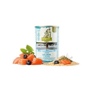 isegrim® Junior RIVER Lachs mit Hirse, Blaubeeren & Wildkräutern, Anzahl: 400 g, 400 g, Hundefutter nass