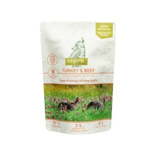 isegrim® Roots Junior MOUNTAIN Truthahn & Rind, Anzahl: 7 x 410 g, 410 g, Hundefutter nass