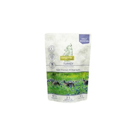 isegrim® Roots MOUNTAIN Truthahn, Anzahl: 7 x 410 g, 410 g, Hundefutter