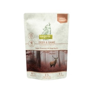 isegrim® Roots FOREST Hirsch & Wild, Anzahl: 7 x 410 g, 410 g, Hundefutter