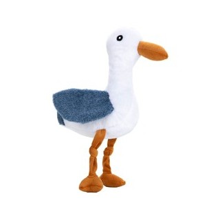 TRIXIE Hunde-Plüschspielzeug Hinnerk blau-weiß, Maße: ca. 32 x 20 cm