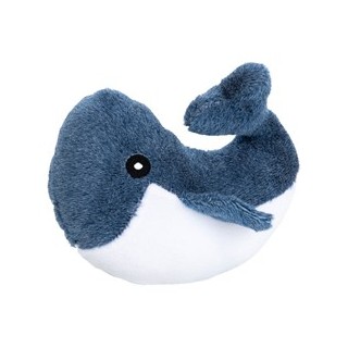 TRIXIE Hunde-Plüschspielzeug Brunold blau-weiß, Maße: ca. 22 x 17 cm