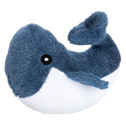 TRIXIE Hunde-Plüschspielzeug Brunold blau-weiß, Maße: ca. 22 x 17 cm