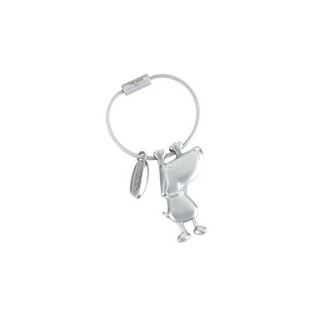 Schlüsselanhänger Doggy Silber, Länge: ca. 5 cm