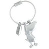 Schlüsselanhänger Doggy Silber, Länge: ca. 5 cm
