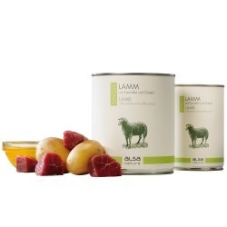 alsa-nature SINGLE Lamm mit Kartoffel, Anzahl: 30 x 400 g, 400 g, Hundefutter nass